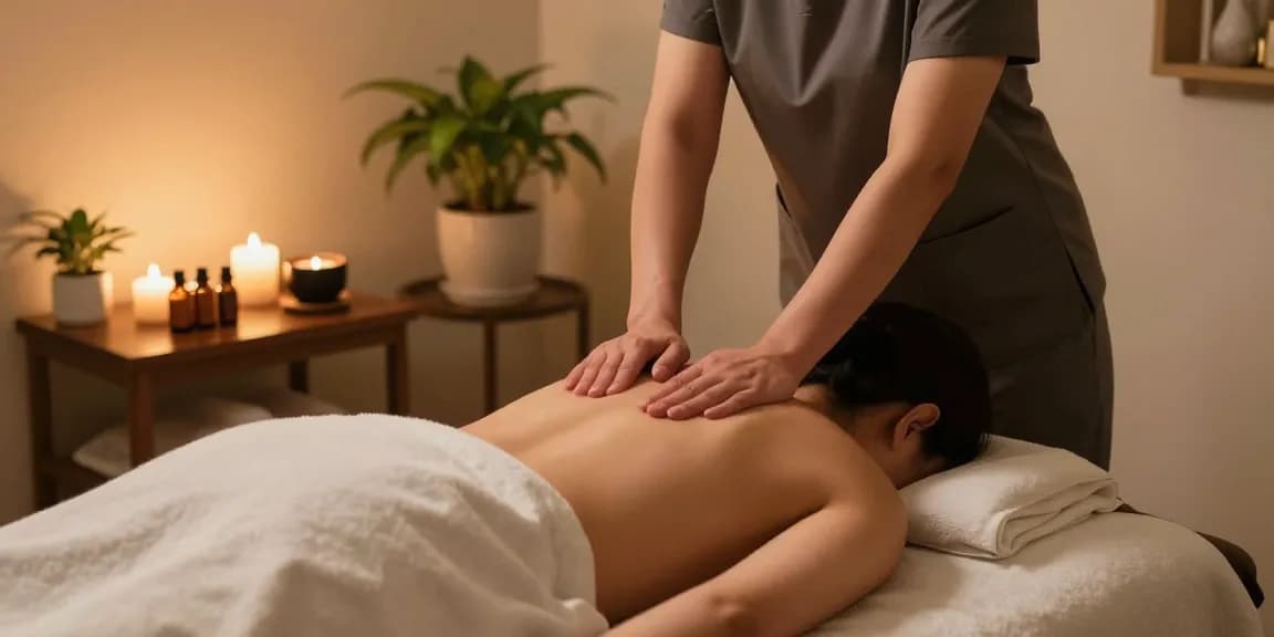 고양출장안마 therapy session with soothing massage environment