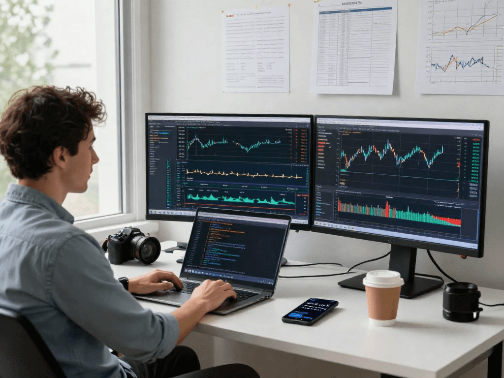 MetaTrader 5专业交易界面，展现多屏幕分析与市场深度。