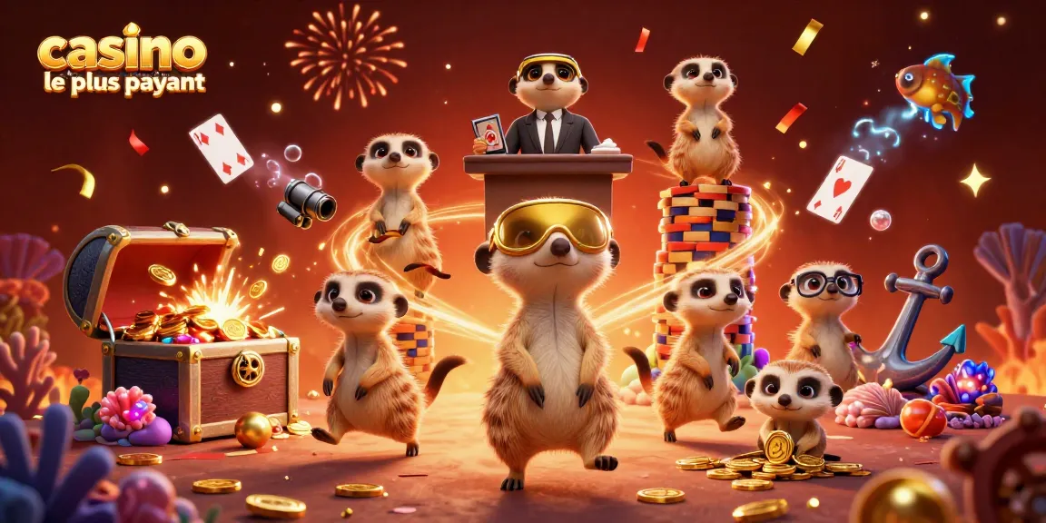 Jouer au casino en ligne le plus payant avec des sursauts de carnaval animés par des suricates et des trésors sous-marins.