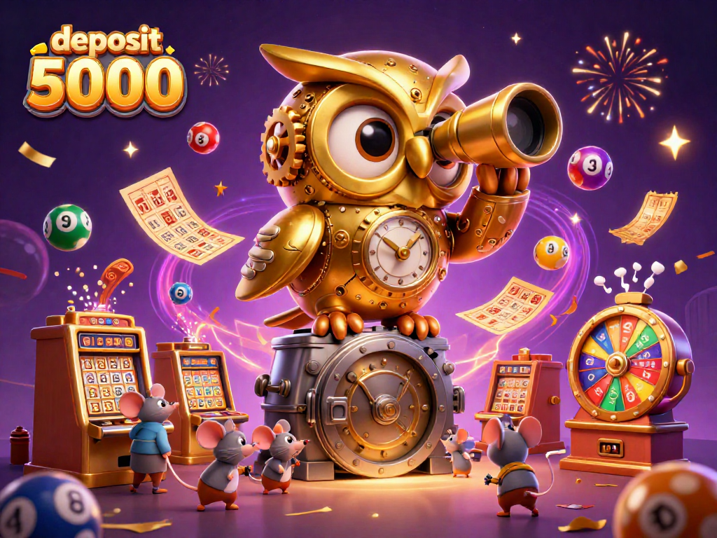 Experience the thrill as you deposit 5000 and win big on a vibrant casino floor!