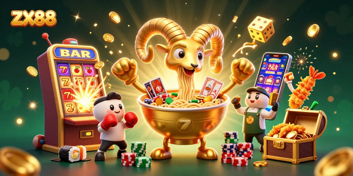 Experience exciting wins at ZX88 with vibrant casino themes and unique characters in a dynamic setting.