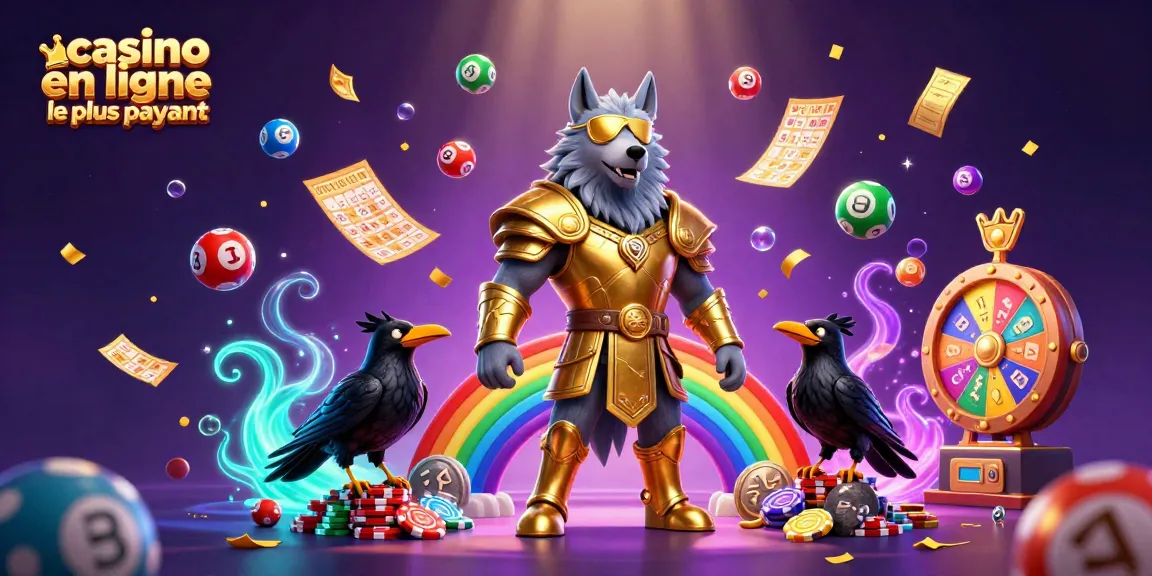 Illustration dynamique sur le casino en ligne le plus payant et les jeux riches en gains.