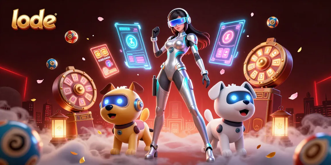 Play the lode lottery with excitement and dazzling visuals in a vibrant 3D scene.