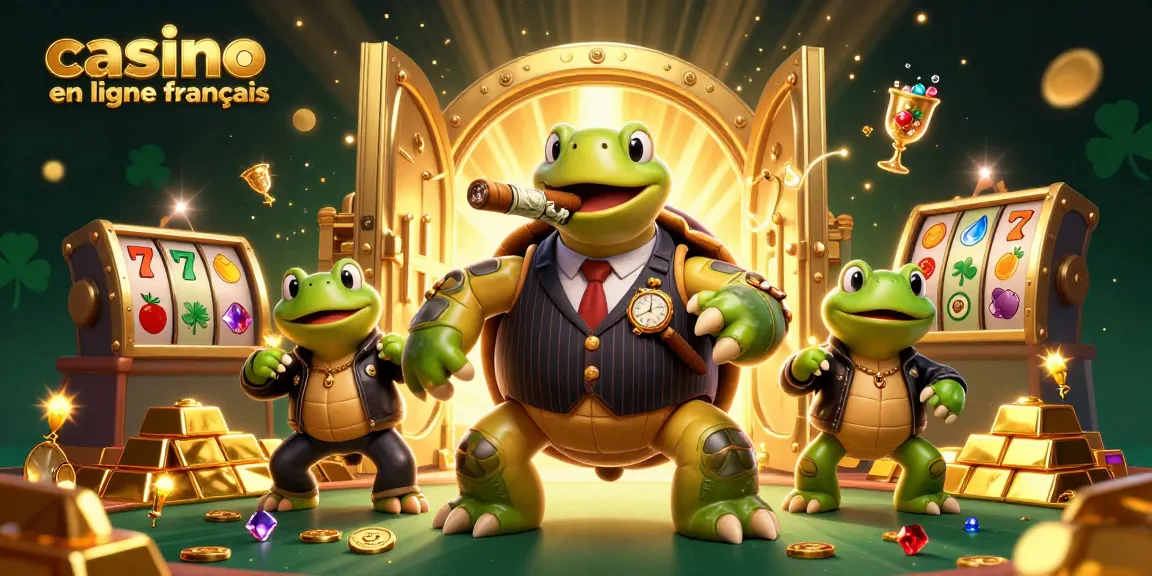 Gagnez avec le casino en ligne français dans cette illustration captivante pleine de trésors.