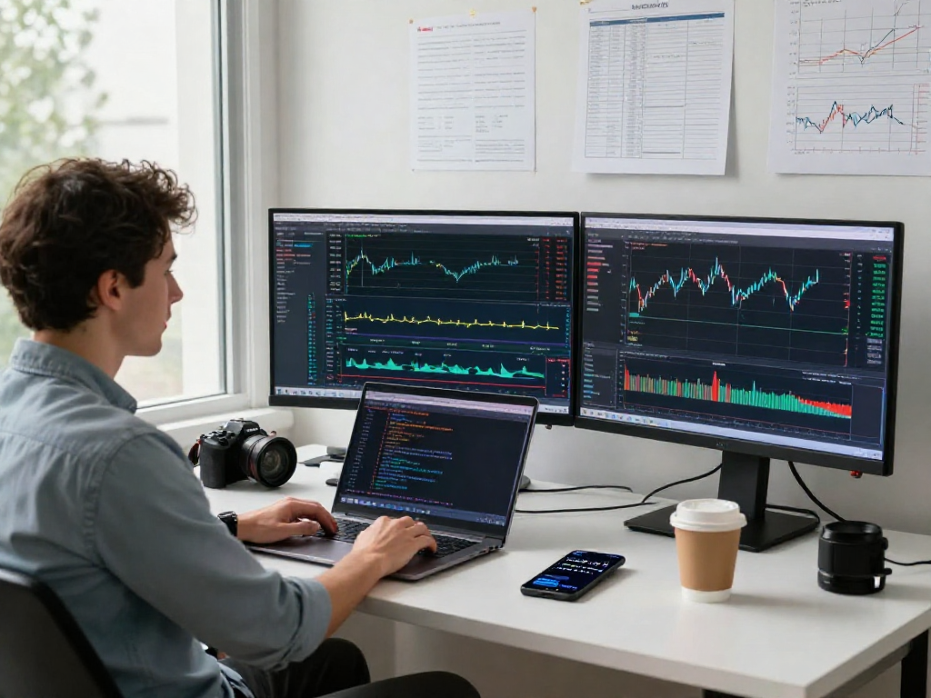 MetaTrader 5专业交易界面，展现多屏幕分析与市场深度。