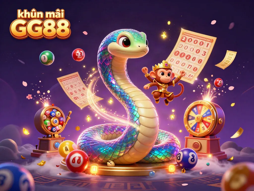 Play and win with khuyến mãi GG88 in an enchanting rainbow-themed casino scene.