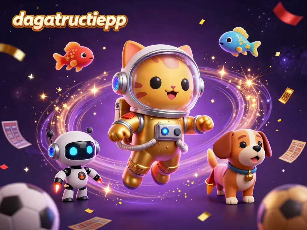 Place your bets with dagatructiepp as the astronaut cat and robot dog lead a high-energy sports betting adventure.