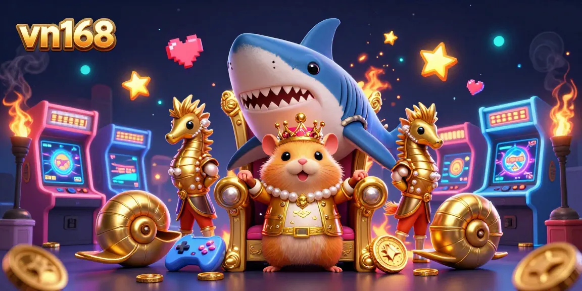 Experience thrilling gameplay at vn168 with vibrant characters and dynamic casino elements in a captivating 3D scene.