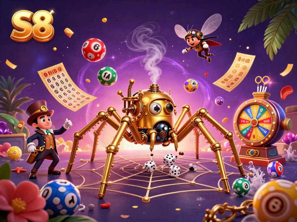 S8 offers a vibrant and dynamic gaming experience with colorful lottery themes and engaging casino elements.