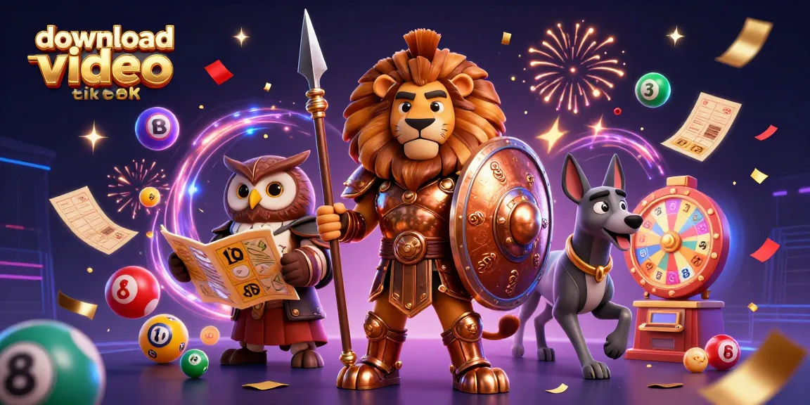 Download video tiktok seamlessly amidst energetic casino-themed scene with vibrant elements.