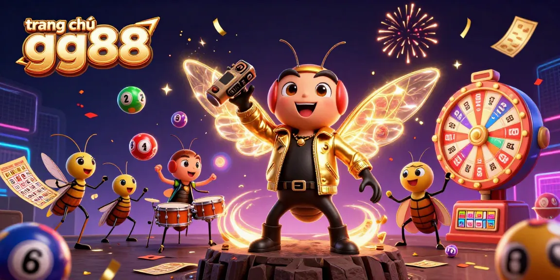 Experience the thrilling atmosphere of trang chủ gg88 with vibrant games, a cicada star, and lively entertainment.
