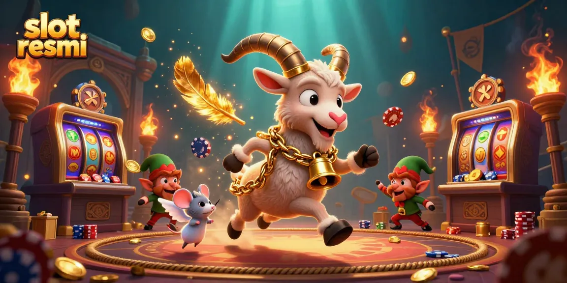 Menggoda pemain slot resmi dengan tampilan kasino 3D yang penuh warna dan detail menarik.