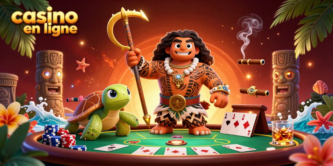 Jouer sur un casino en ligne immersif avec des personnages animés et une ambiance de jeu vibrante.