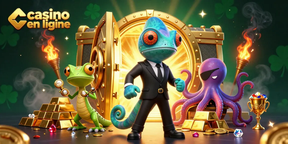 Vivez l'excitation du casino en ligne avec des personnages colorés et de nombreux trésors scintillants.
